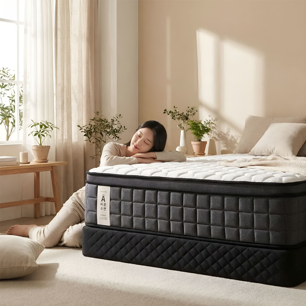 올인홈 침대 매트리스 슈퍼싱글 메모리폼 포켓 스프링 바닥매트 22cm, SS