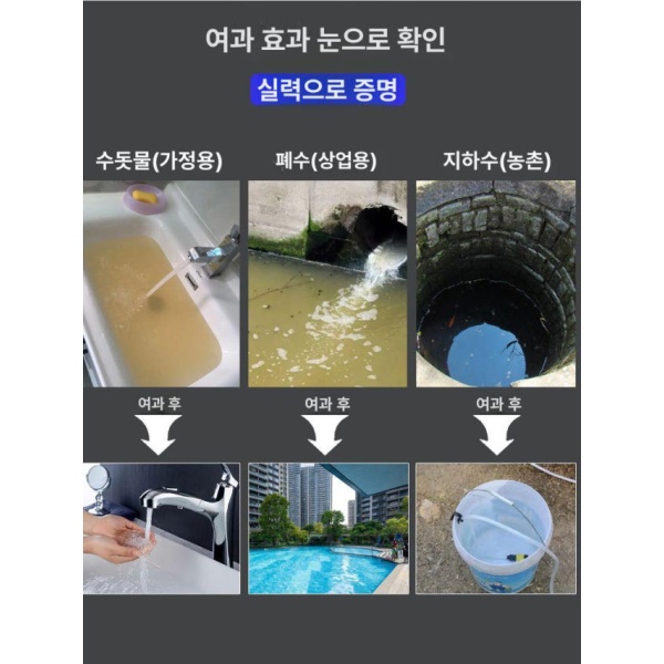 최고급 지하수 농업용 필터 정화 침전물 제거 스테인리스 하우징 1500L 주방용 PVDF손세척 단일 유닛 A 1500L 주방용 PVC손세척 단일 유닛 - 상세 이미지 5