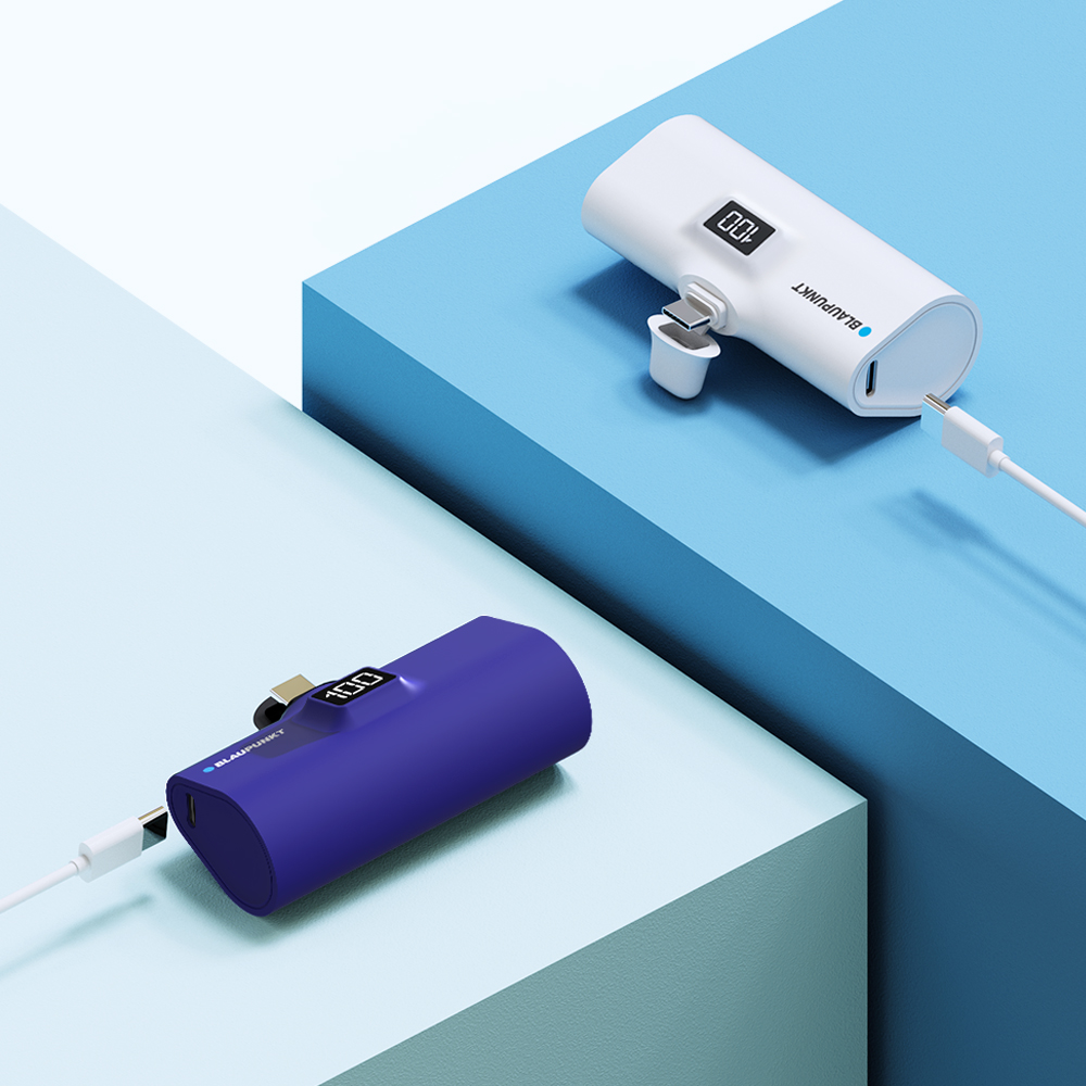 블라우풍트 도킹형 고속충전 C타입 보조배터리 5000mAh 휴대용 기내반입 제품 이미지