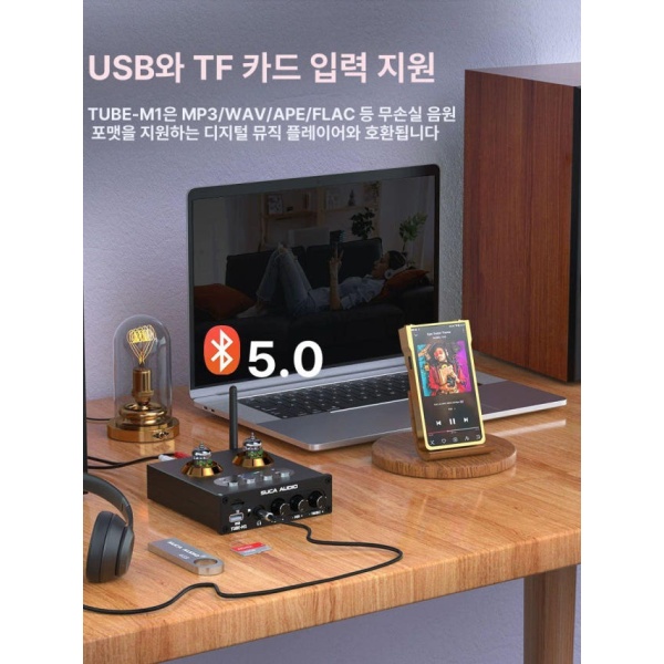 프리미엄 이동식 블루투스 카페용 올인원 매장용 야외용 진공관 T1plus 5725 T1plus 프리앰프 5725 - 상세 이미지 3