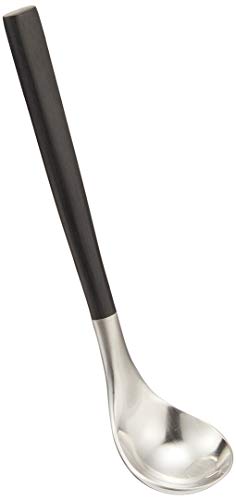 야나기소리 커틀러리 츠바메산조 스테인리스제 검은색 손잡이 슈가 레들 무광 18-8 스테인리스