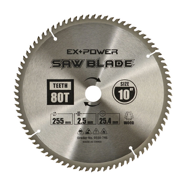 이엑스파워 팁소 원형톱날 목재용 255mm EXC-10080 - 상품 이미지