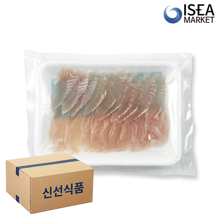냉동 초밥용 팡가시우스 3kg(120gx25팩) 초밥재료 스시 네타 박스 - 상세 이미지 2