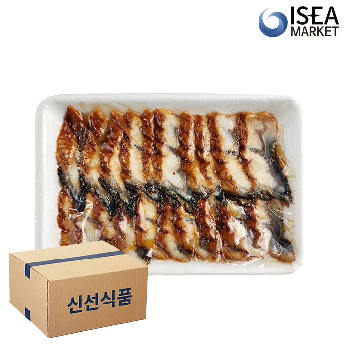 초밥용 민물장어 3kg(120gx25팩) 양념 장어 슬라이스 박스 - 상세 이미지 2