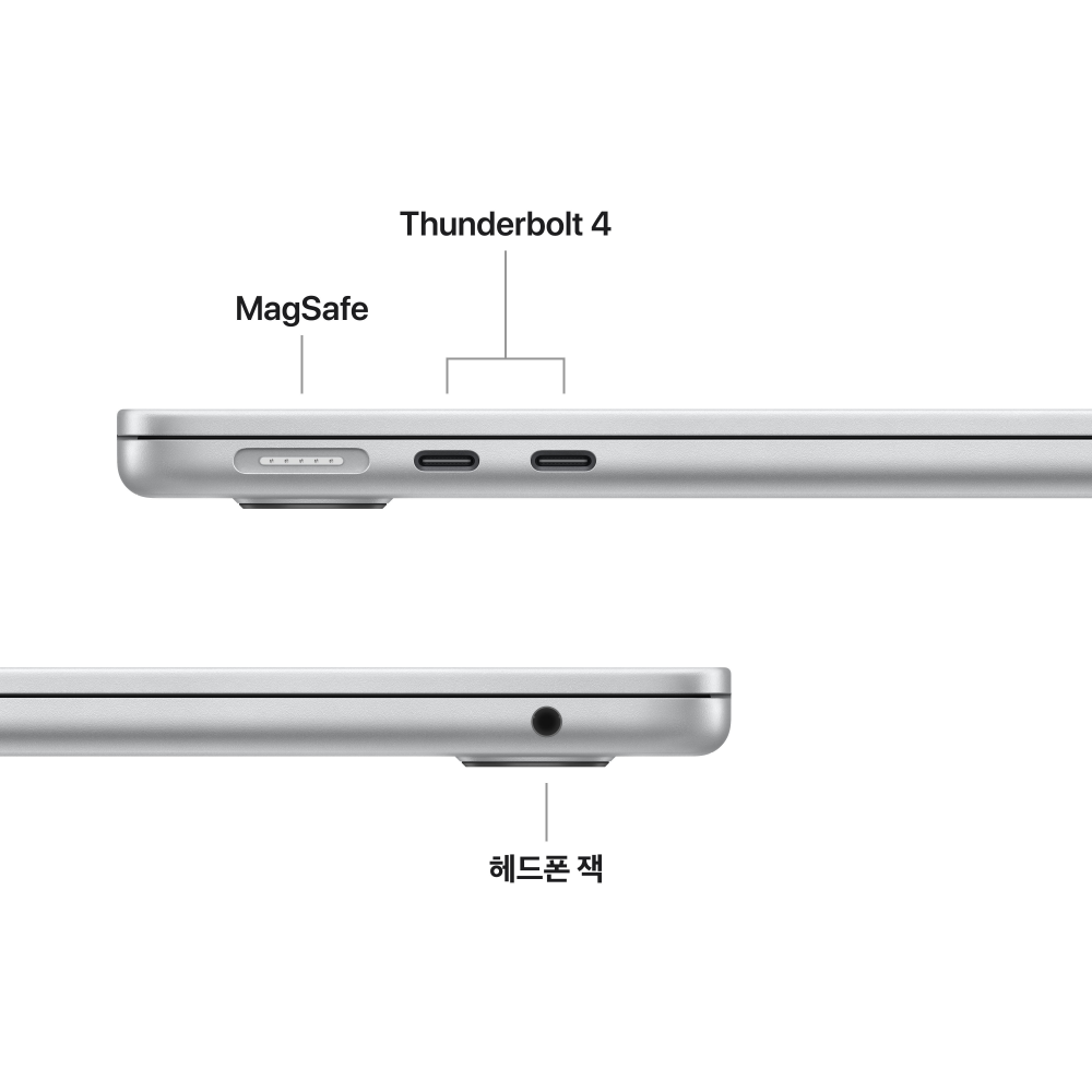애플 맥북에어 13 M5 CPU 10코어 GPU 8코어 16GB, 512GB, 실버 상품 이미지