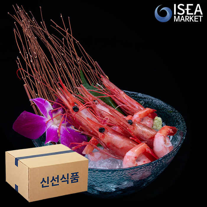 냉동 횟감용 아마애비 L-3L 20팩 새우회 아마에비 초밥용 북쪽분홍새우 박스 - 상세 이미지 5