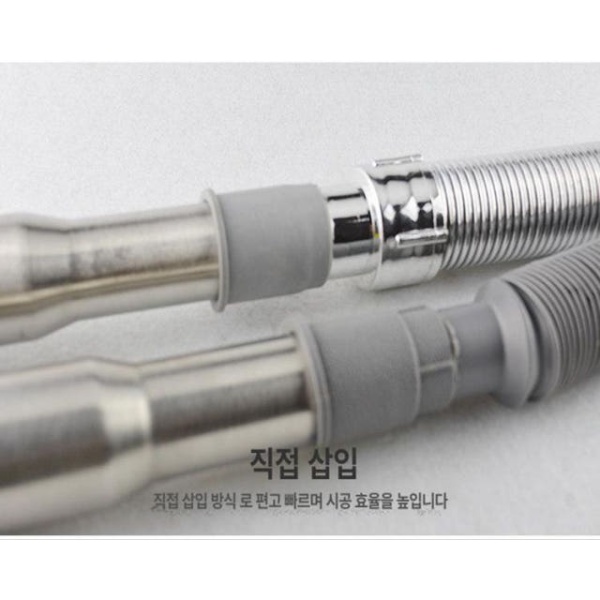 강력 배수구 트랩 냄새제거 하수구 역류차단 씽크대 냄새차단 흡착 도금 냄새 차단 80cm 흡착 화이트 - 상세 이미지 3