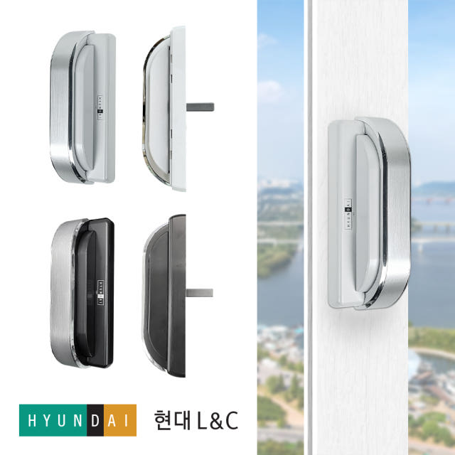 한화 L&C 엘앤씨 오토락 샷시손잡이 현대1 라피네 그립핸들 좌핸들