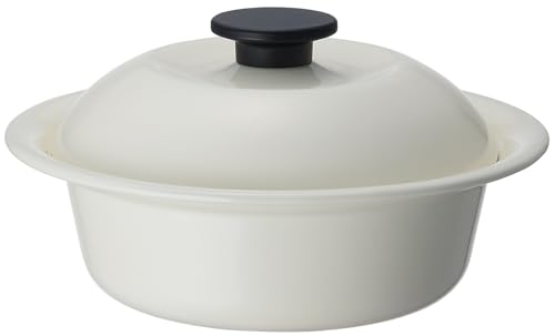 노다호로 내열냄비 법랑 가스IH대응 대형 1인용 일본제 코코나베 유백색