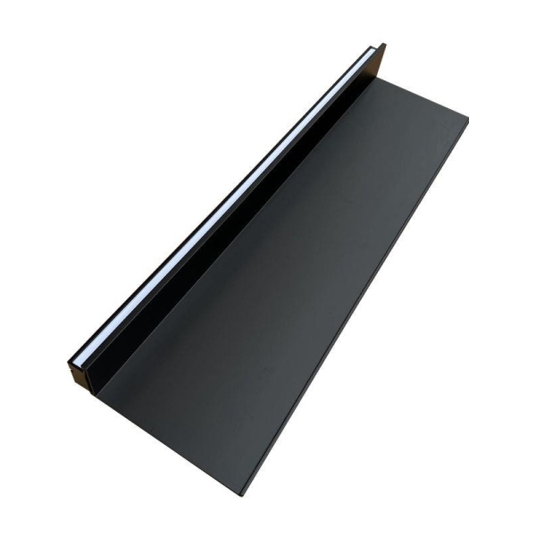 모던스타일 벽걸이 LED 선반 수납 침실 책꽂이 다용도 벽면 무광블랙 길이200cm 깊이 23 무광블랙 길이100cm 깊이 23 - 상품 이미지