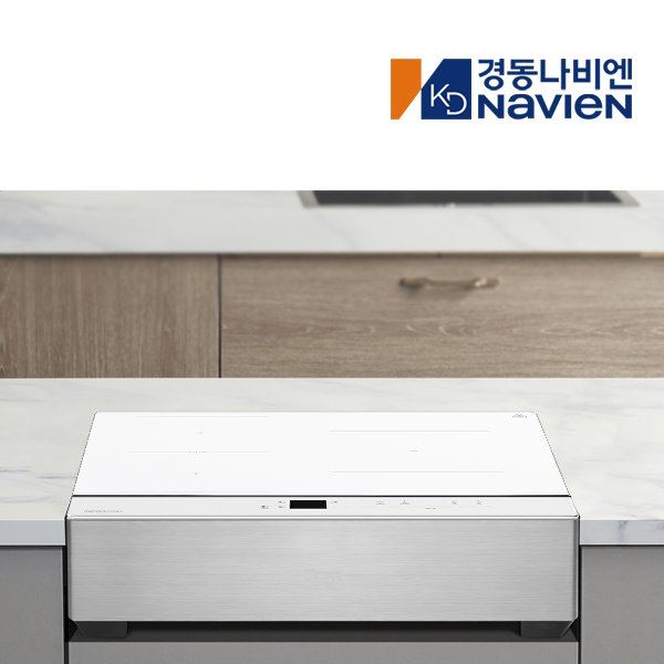 방문설치 나비엔매직 1등급 3구 인덕션 슈퍼플렉스존 전기레인지 ERI 3483 15cm스탠드, 화이트 스노우 제품 이미지