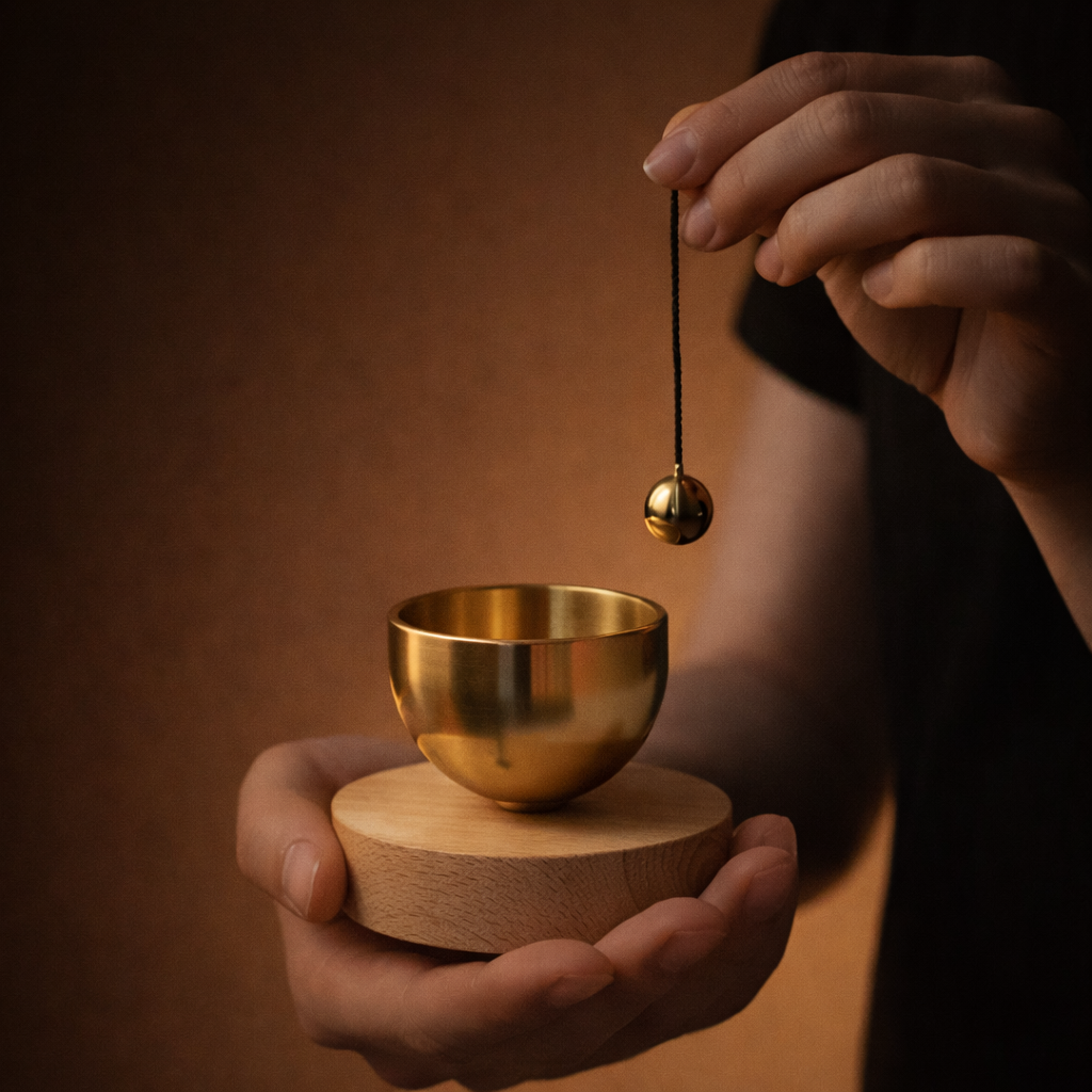 미니 싱잉볼 차크라 명상볼 요가종 소형 불교 용품 굿즈 이미지 2