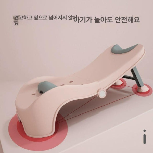 프리미엄 이동식 샴푸체어 1단코랄핑크 환자용 목지지 세발기 샴푸 의자 샴푸대 표준모델블루 - 상세 이미지 4
