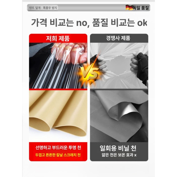 프리미엄 포장마차 이동식 대형 주차장 방수 야외 행사 바람막이 베이지옐로우 상하 A 맞춤 제작 매장용 푸시풀 캐노피 바닥 매트 맞춤 제작 - 상세 이미지 4