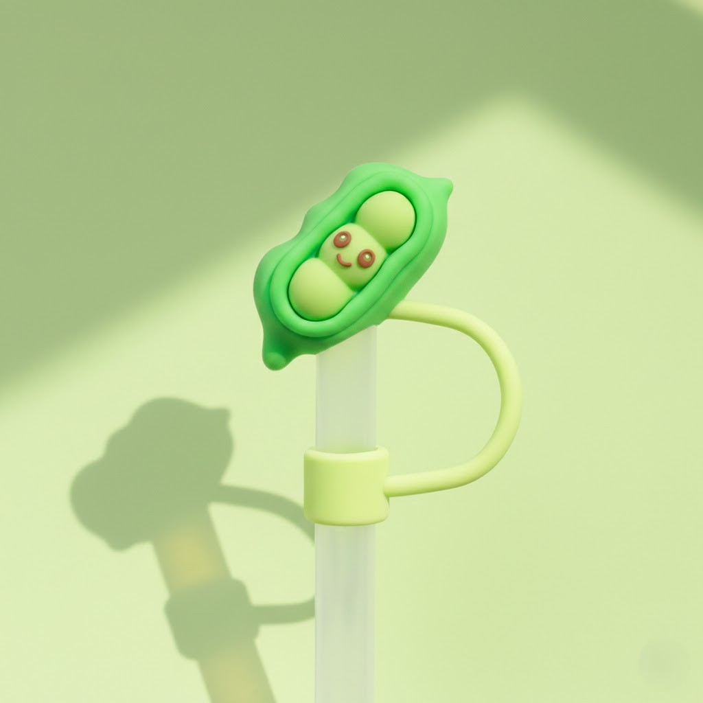 호환 텀블러 빨대 마개 스탠리 커버 텀꾸 스타벅스 캡 푸드 완두콩 (10mm), 1개입 - 상품 이미지