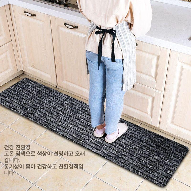복도 미끄럼방지 대형 0.9m 레드 롤매트 경량 길이 스모크그레이 블랙 0.9m x 2m - 상세 이미지 4
