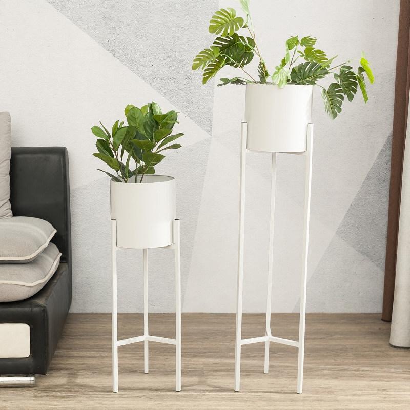 금속 화분 원형 대형 철제 럭셔리 원통형 야외 S 조경 골드소형 20x20x60 - 상세 이미지 4
