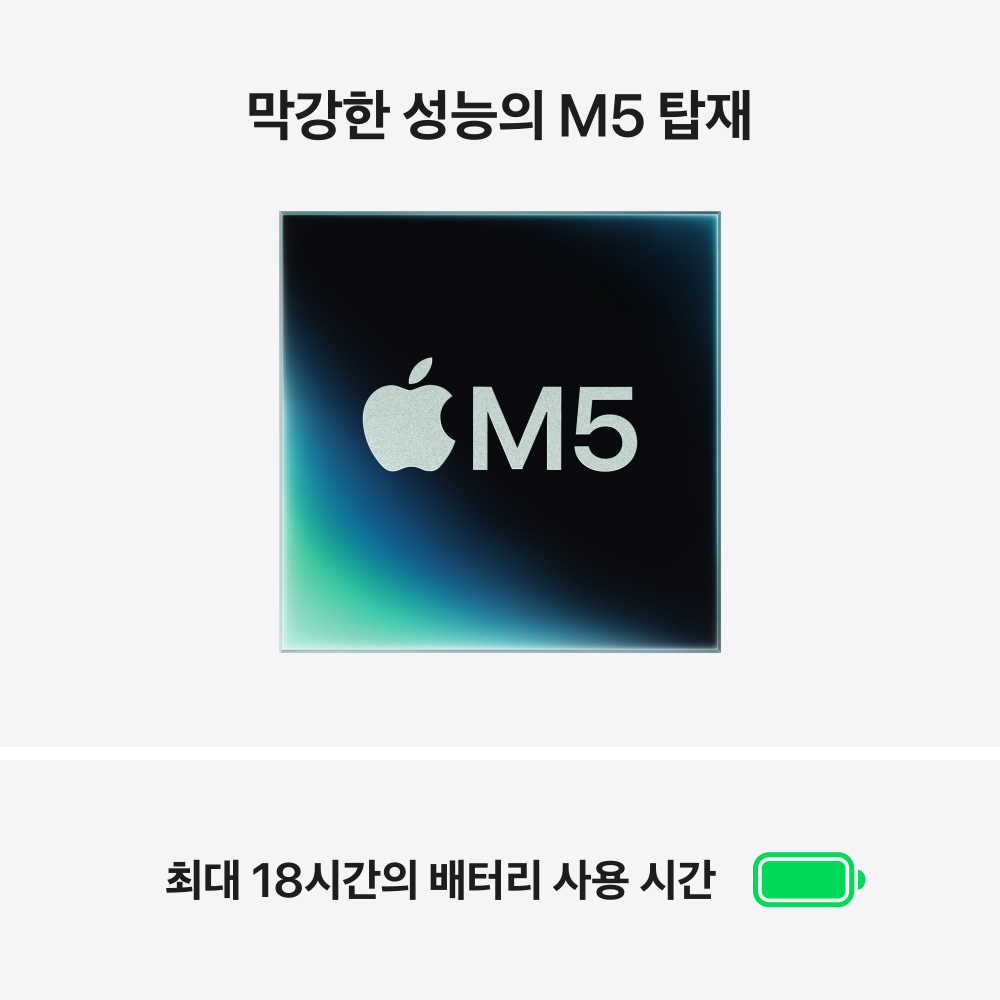 (1차예약) 애플 맥북에어 15 M5 (CPU 10코어/GPU 10코어) 24GB 1TB 실버 MDVC4KH/A 상세 이미지 5