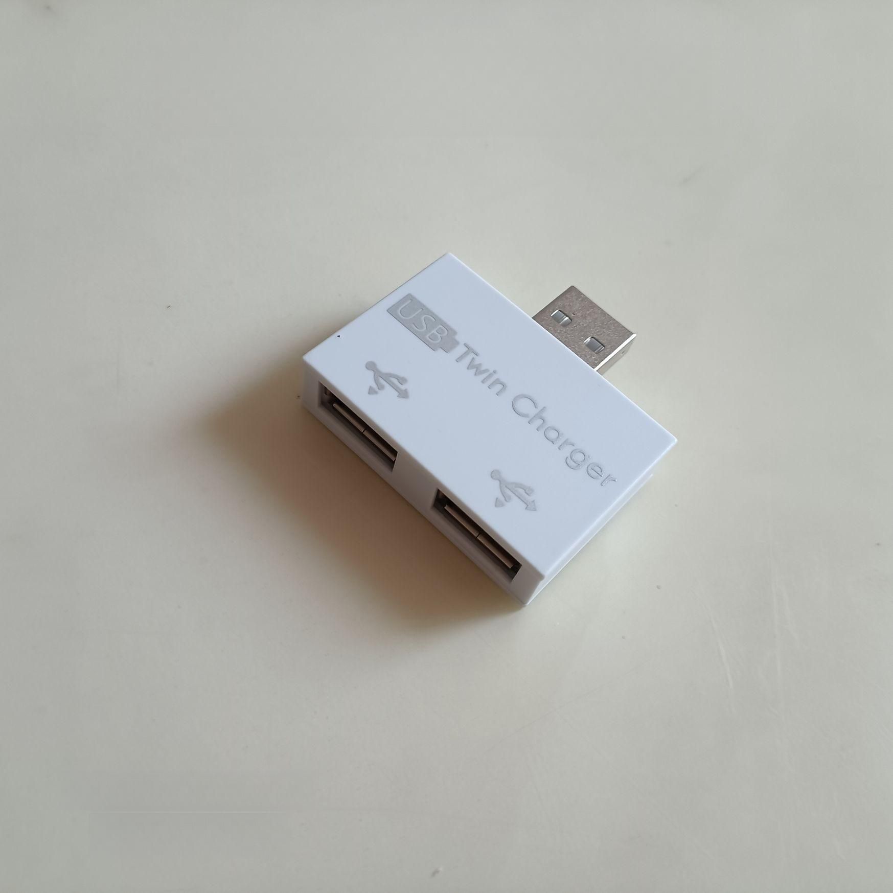 USB허브 2.0 충전 스플리터 확장 어댑터 포트 USB 1대2 인터페이스 PH1 - 상품 이미지