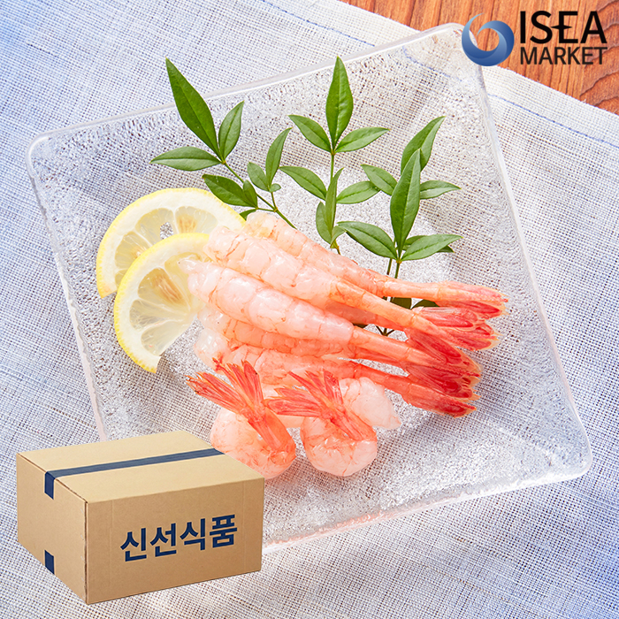 냉동 횟감용 아마애비 L-3L 20팩 새우회 아마에비 초밥용 북쪽분홍새우 박스 이미지 6