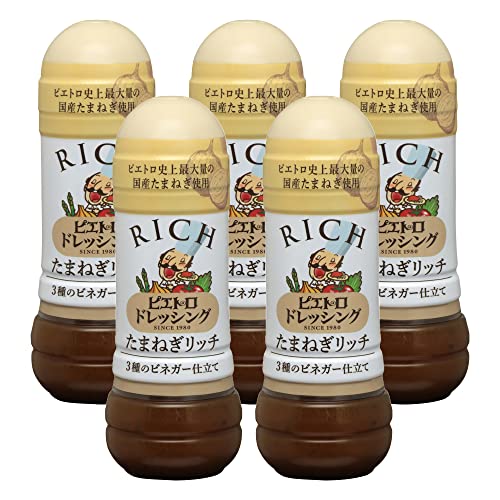 피에트로 드레싱 어니언 리치 5개 세트 피에트로 역사상 최대량 일본산 양파 사용】 3종 식초