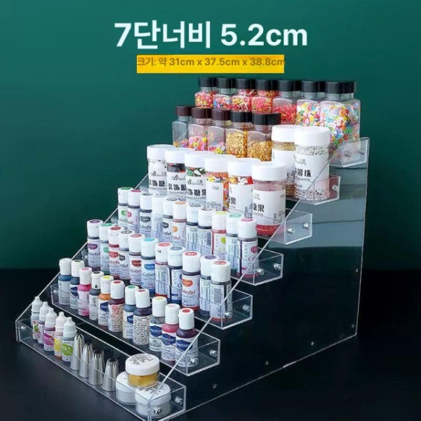프리미엄 반영구 색소 보관 전시 3단 디스플레이 랙 진열대 립스틱꽂이 재료 보관함 3단 색소 디스플레이 랙 - 상세 이미지 5