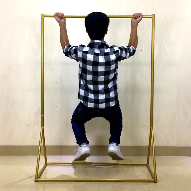 스탠드 옷걸이 플로어 가정용 침실 유럽풍 에 코너 은 [행거] 길이 120x높이 160cm - 상세 이미지 2