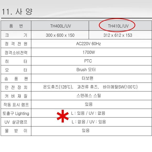업소용 손건조기 화장실 UV살균 핸드드라이어 매립형 스텐 - 상세 이미지 3