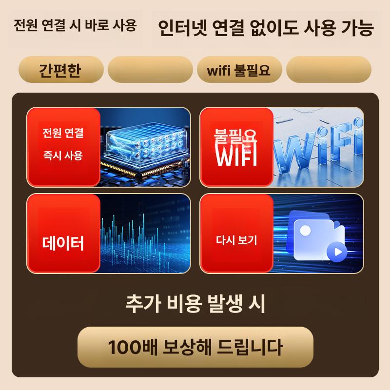 농막CV태양광 무선LTE 실외방수 태양광CV 농막카메라 플러그인 2렌즈 4G 15일 3MP - 상세 이미지 2
