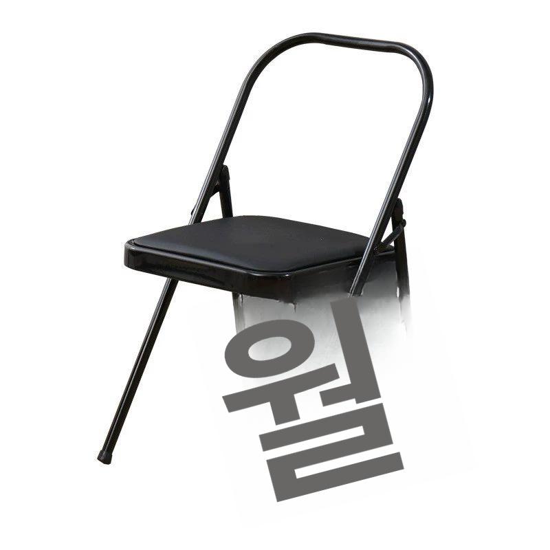 스트레칭 홈트 접이식 리포머 교정용 보조의자 요가 기구 두꺼운형 앞뒤 빔 블랙 1.2mm - 상세 이미지 5