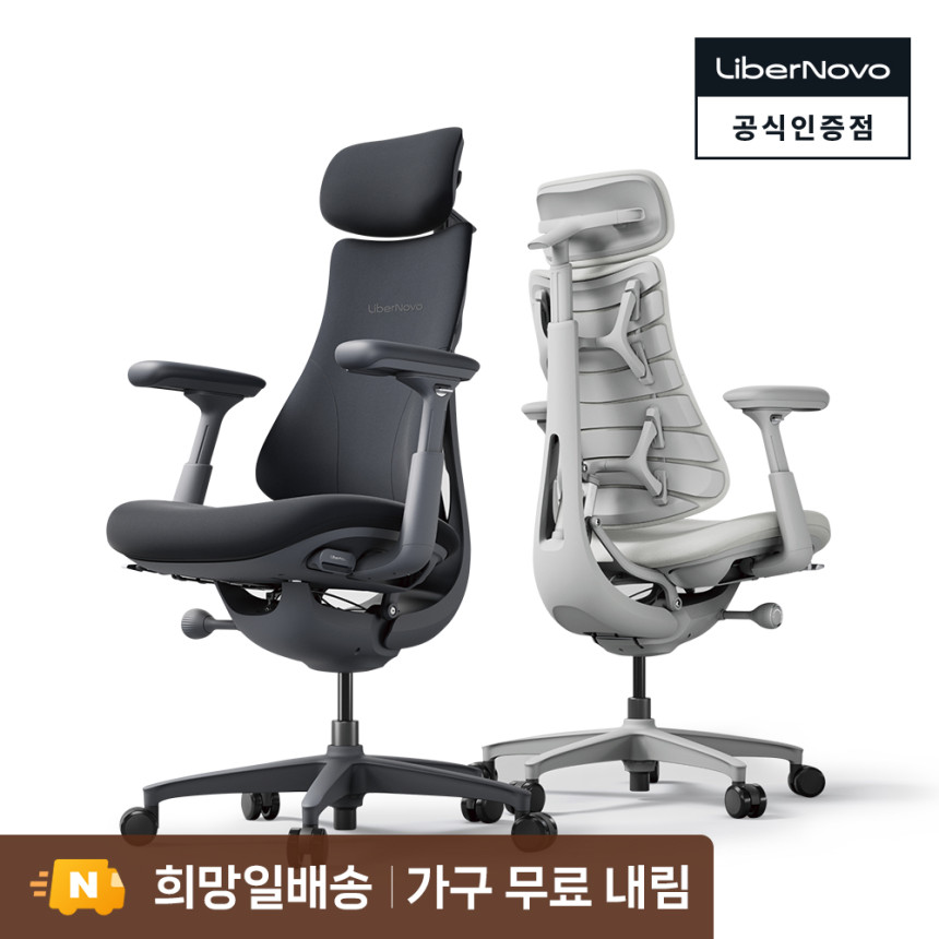 리버노보 옴니 인체공학 의자 사무용의자 LiberNovo Omni Space Gray