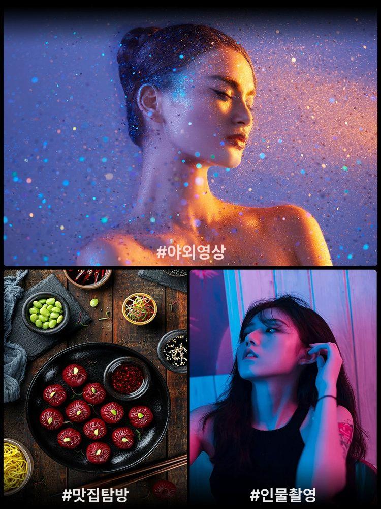 VL120 RGBLED 조명 비디오 VL49 1개 2077 데스크탑 삼각대 - 상세 이미지 5