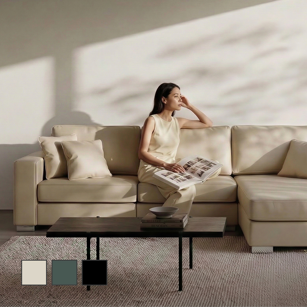 알토 4인용 거실 가죽 쇼파 푹신한 넓은 소파