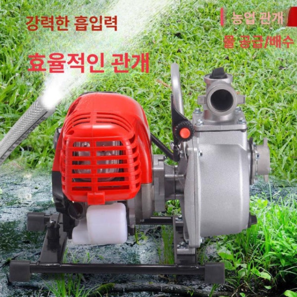 강력한 농업용 디젤 양수기 펌프 급수 모터 2행정 1인치 선물없음호스없음 1인치 펌프 본체 전기 없음 - 상세 이미지 5