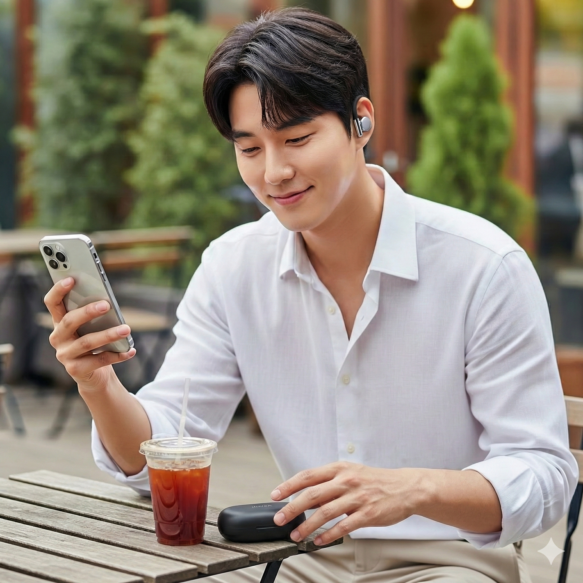 아이리버 오픈형 무선 블루투스 6.0 귀걸이형 이어폰 C타입 러닝 아이폰 호환 IB-IX7 - 상세 이미지 2