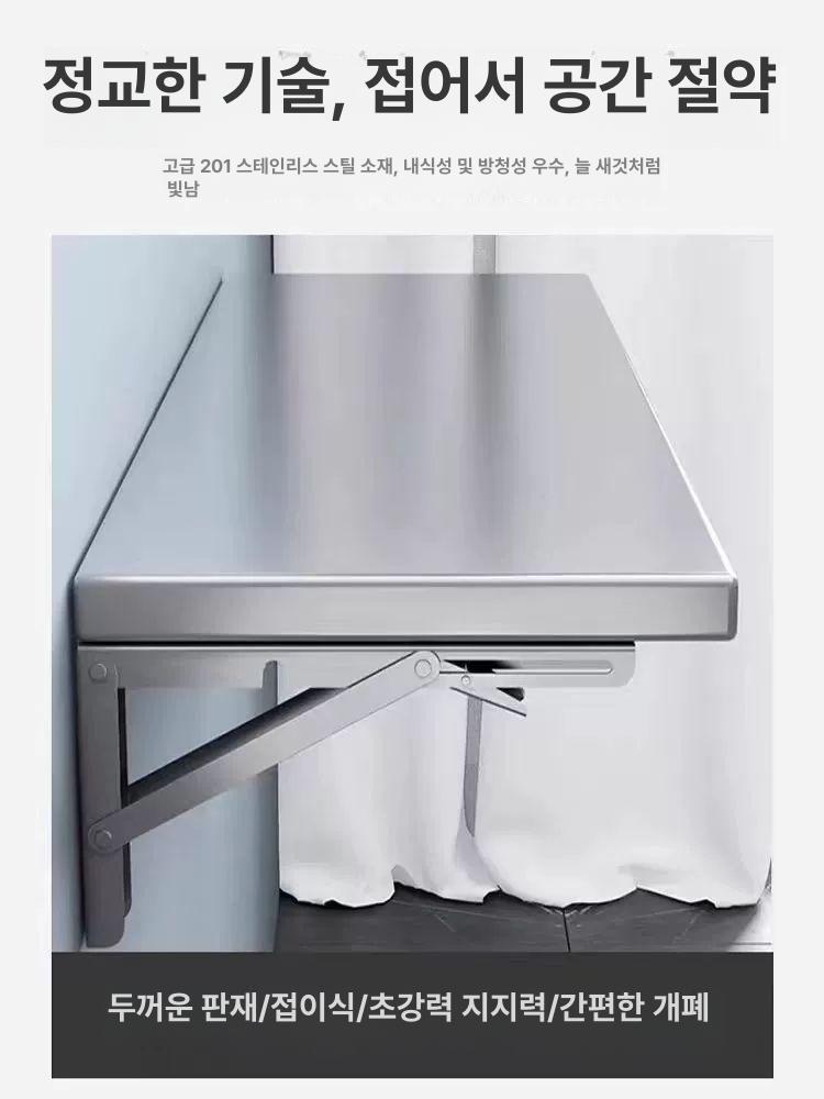 벽고정 선반 브라켓 진열대 공유기 길이 2P세트 길이 60 너비 20 - 상세 이미지 4