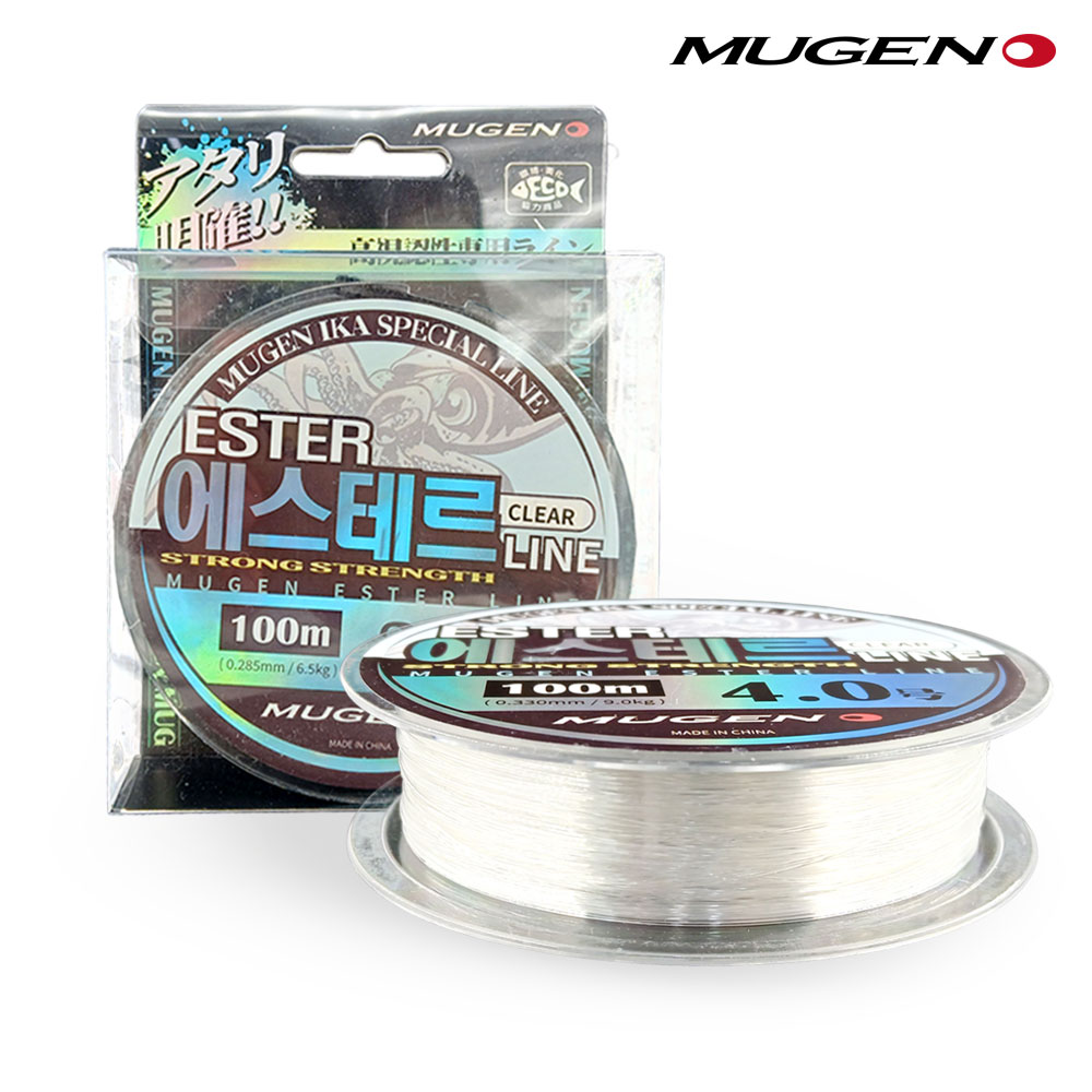무겐 에스테르 라인 한치 쭈갑 자작채비 쇼크리더 투명 블랙 MG-043 100m 2.5호 - 상세 이미지 3