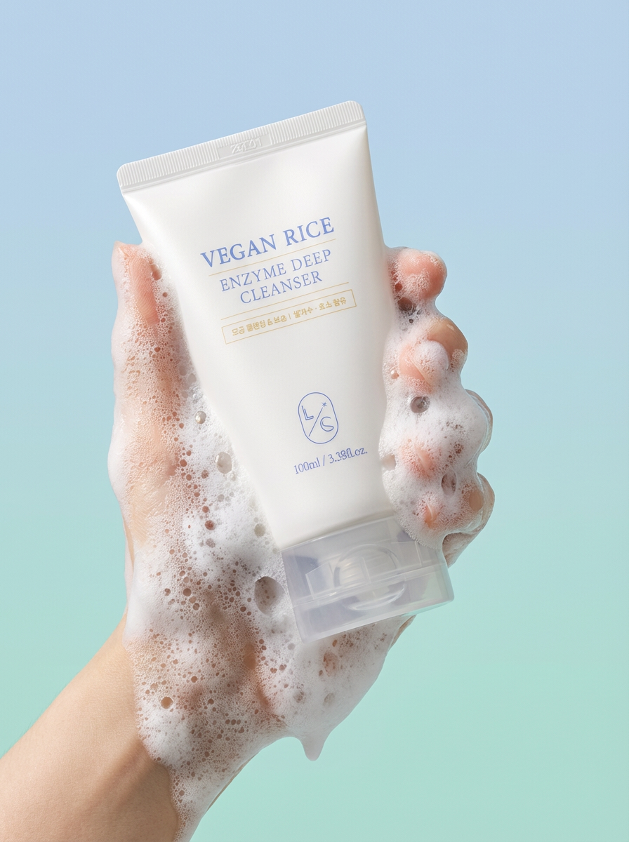 리꼼 비건 라이스 효소 딥클렌저 100ml 민감성피부 약산성 효소클렌저 폼클렌징 이미지