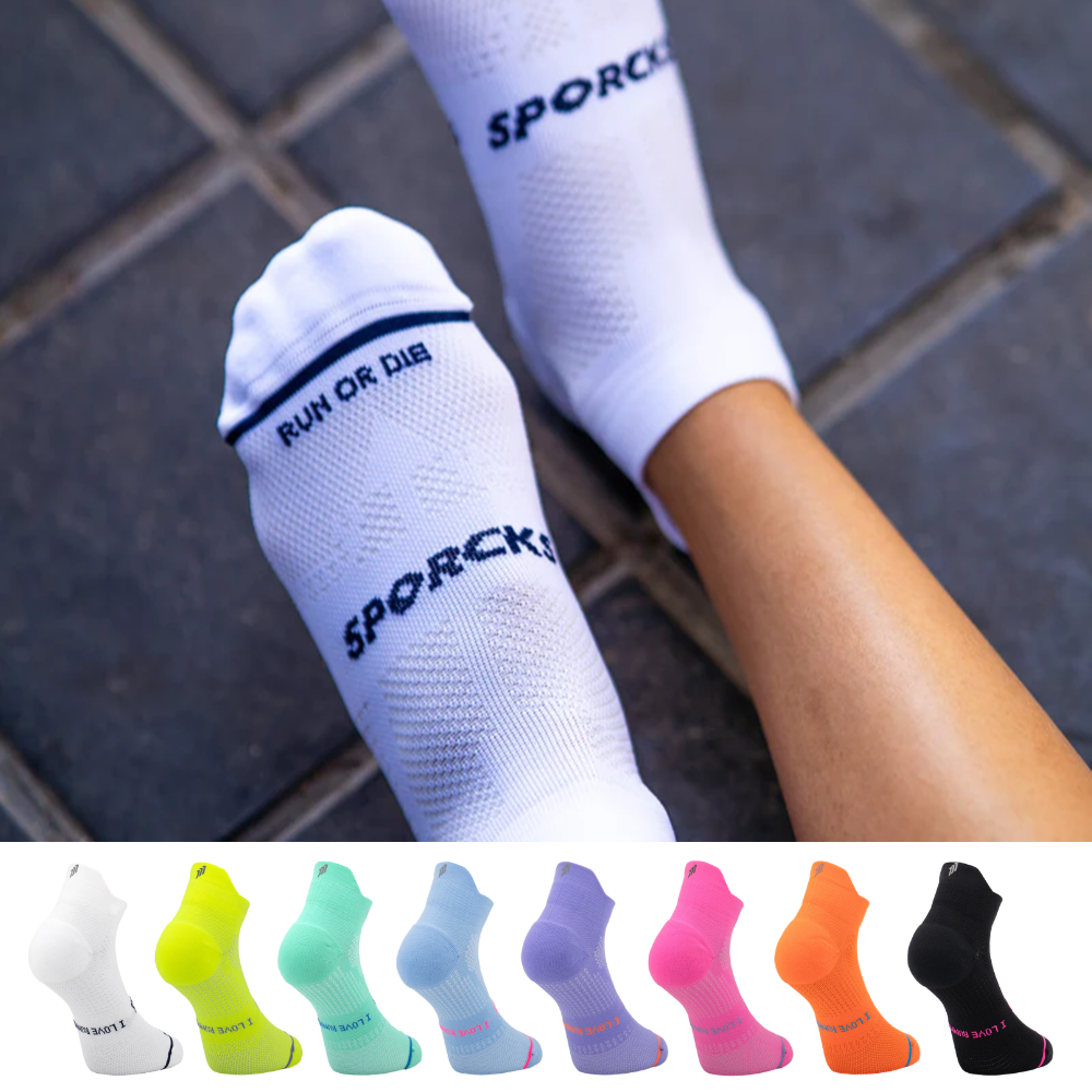 스포크스 러닝양말 로우컷 여름 마라톤 삭스 SPORCKS 화이트, XS (220-235mm) - 상품 이미지
