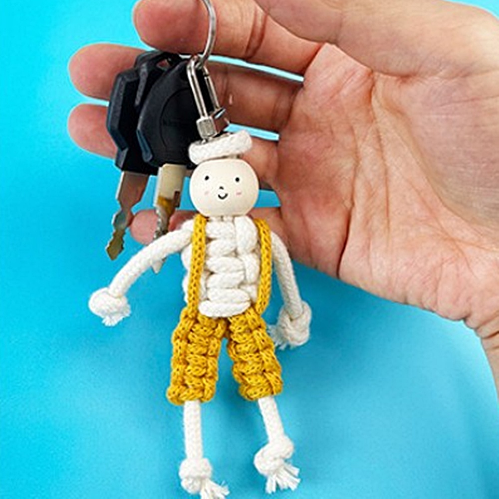 걱정인형 DIY 키트 초등학생 공예 만들기 체험 마크라메 매듭 키링 소품 패키지 박대표마켓 - 상세 이미지 3