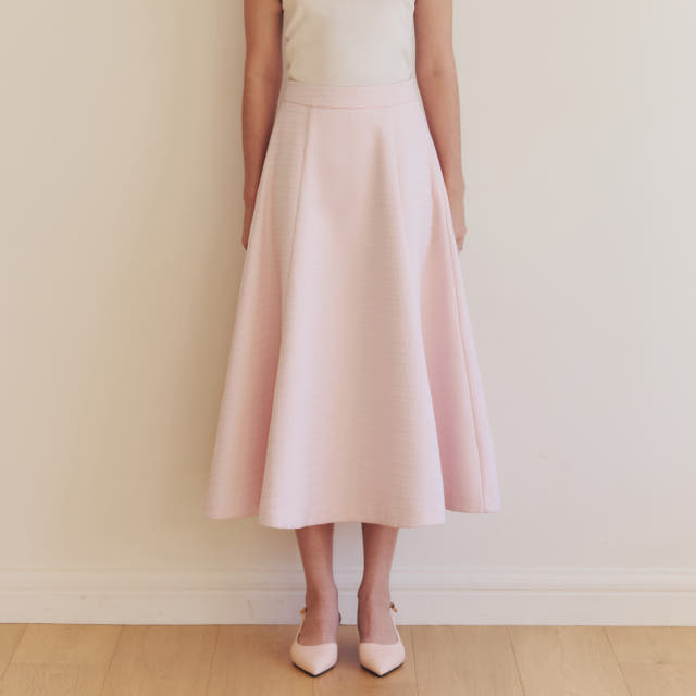 크리미 트위드 롱 스커트 CREAMY TWEED LONG SKIRT