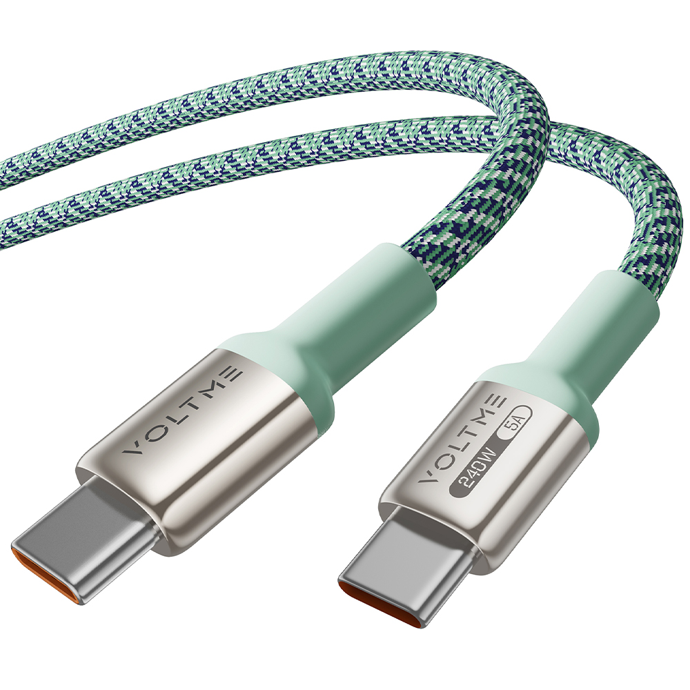 볼트미 Pixel 240W PD3.1 C to C타입 초고속 충전케이블 그린, 1개, 2m - 상세 이미지 2