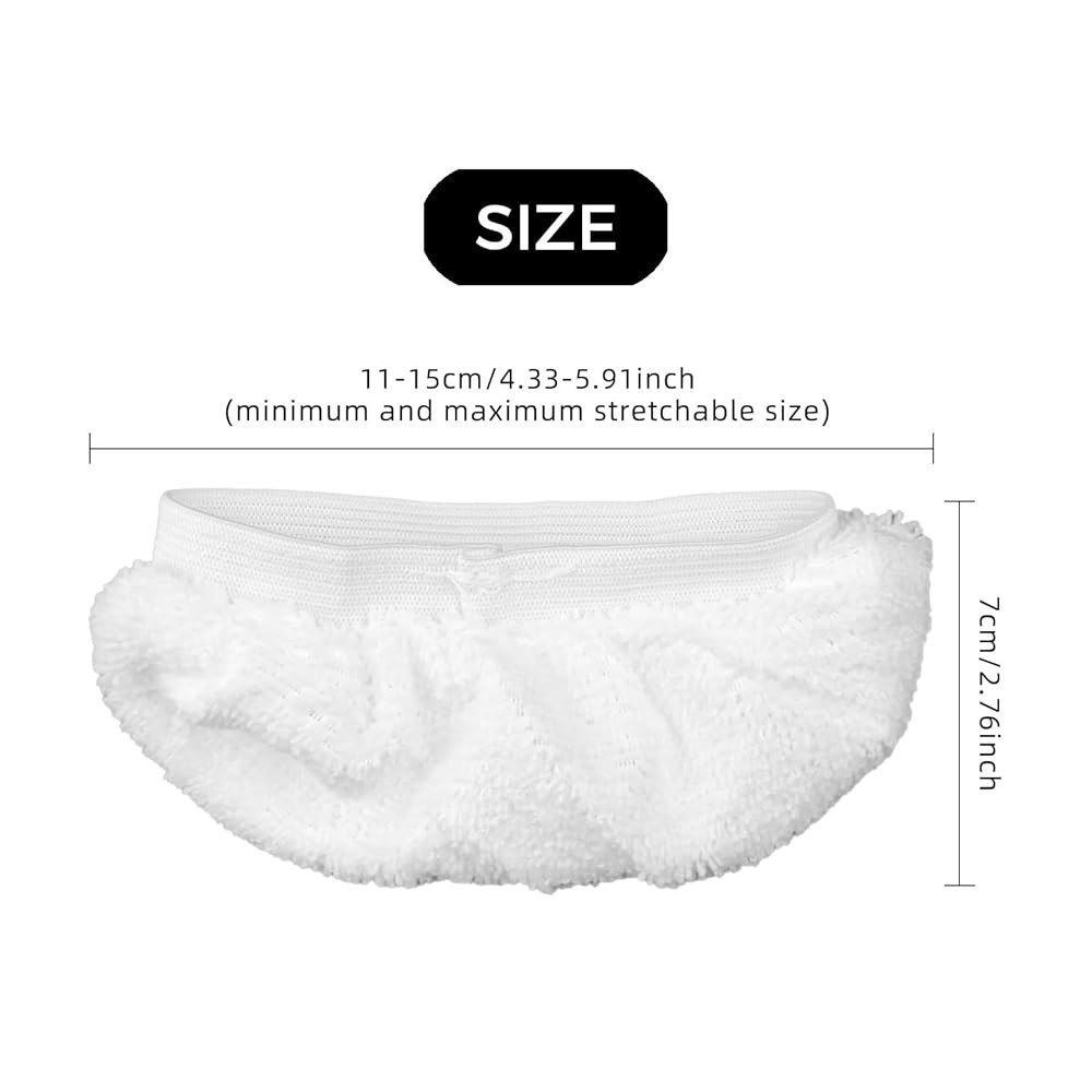 YYFIVEHAN 8pcs 스팀 걸레 패드 세척 가능한 청소기 액세서리, 대부분의 및 핸드헬드 패드에 적합 - 상세 이미지 3