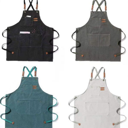 daparang 주방 작업용 앞치마 남녀공용 방수 원단 요리 카페 베이킹 실용 홈웨어 착용