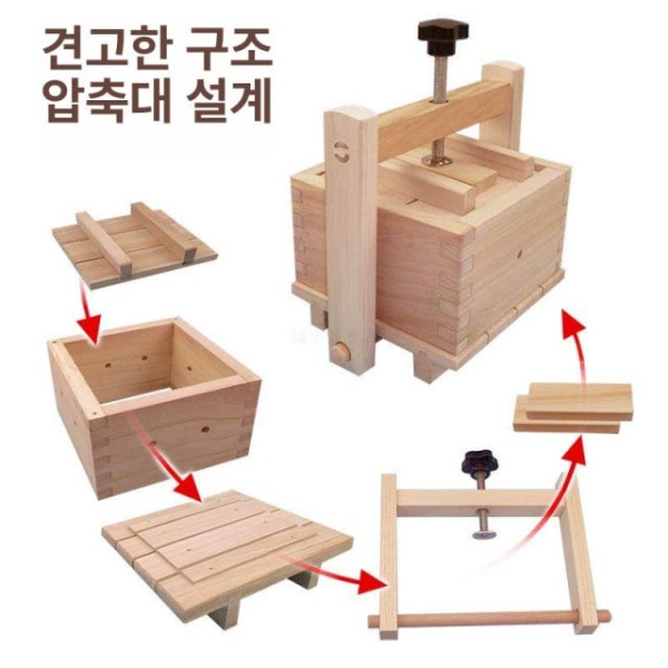 프리미엄 가정용 두부틀 그릭요거트 누름틀 두부 성형틀 판두부 2번 몰드 압착봉 포함 약 1.0kg 1번 몰드 압착봉 없음 약 1.0kg - 상세 이미지 3