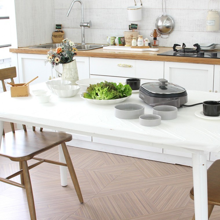 지니몰 식탁보 무지 300매/방수 식탁비닐 커버 일회용 비닐 식당 테이블보 탁자보 행사 원형 사각 투명 업소