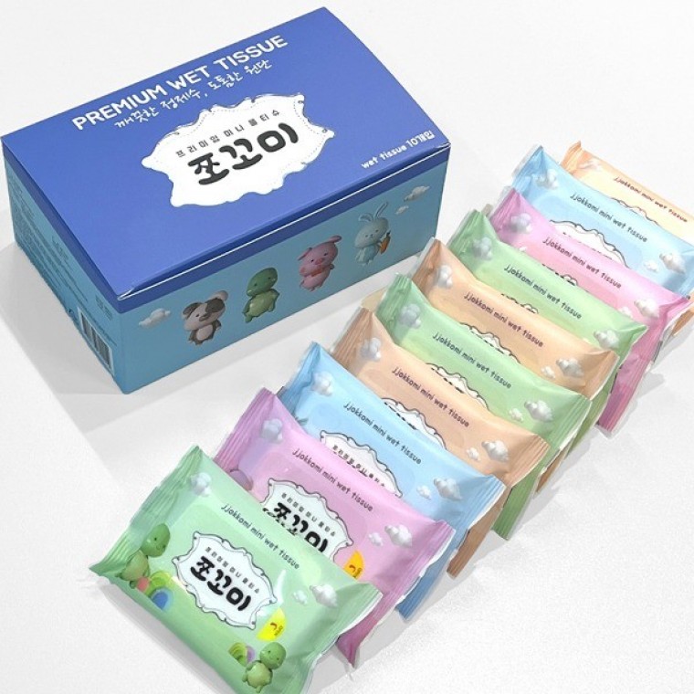 지니몰 엠보싱 미니 휴대용 물티슈 OSM-1006512