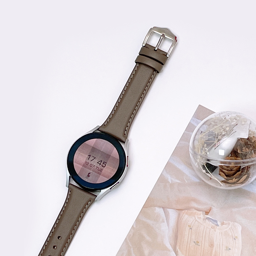 우먼스9999 갤럭시워치 7 스트랩 모던 가죽 갤워치 6 5 4 클래식 액티브2 호환 밴드 시계줄 제품 이미지