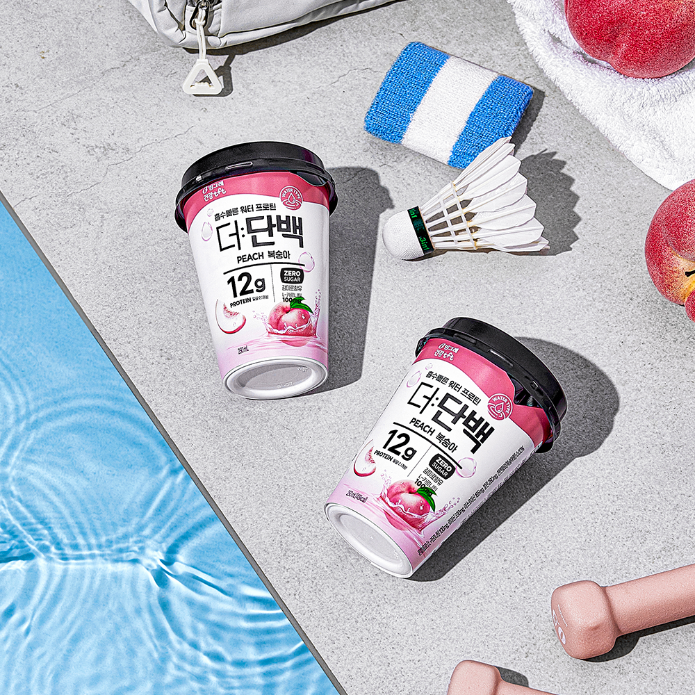 빙그레 더단백 워터 프로틴 복숭아 250ml 10개 단백질 음료 이미지 4