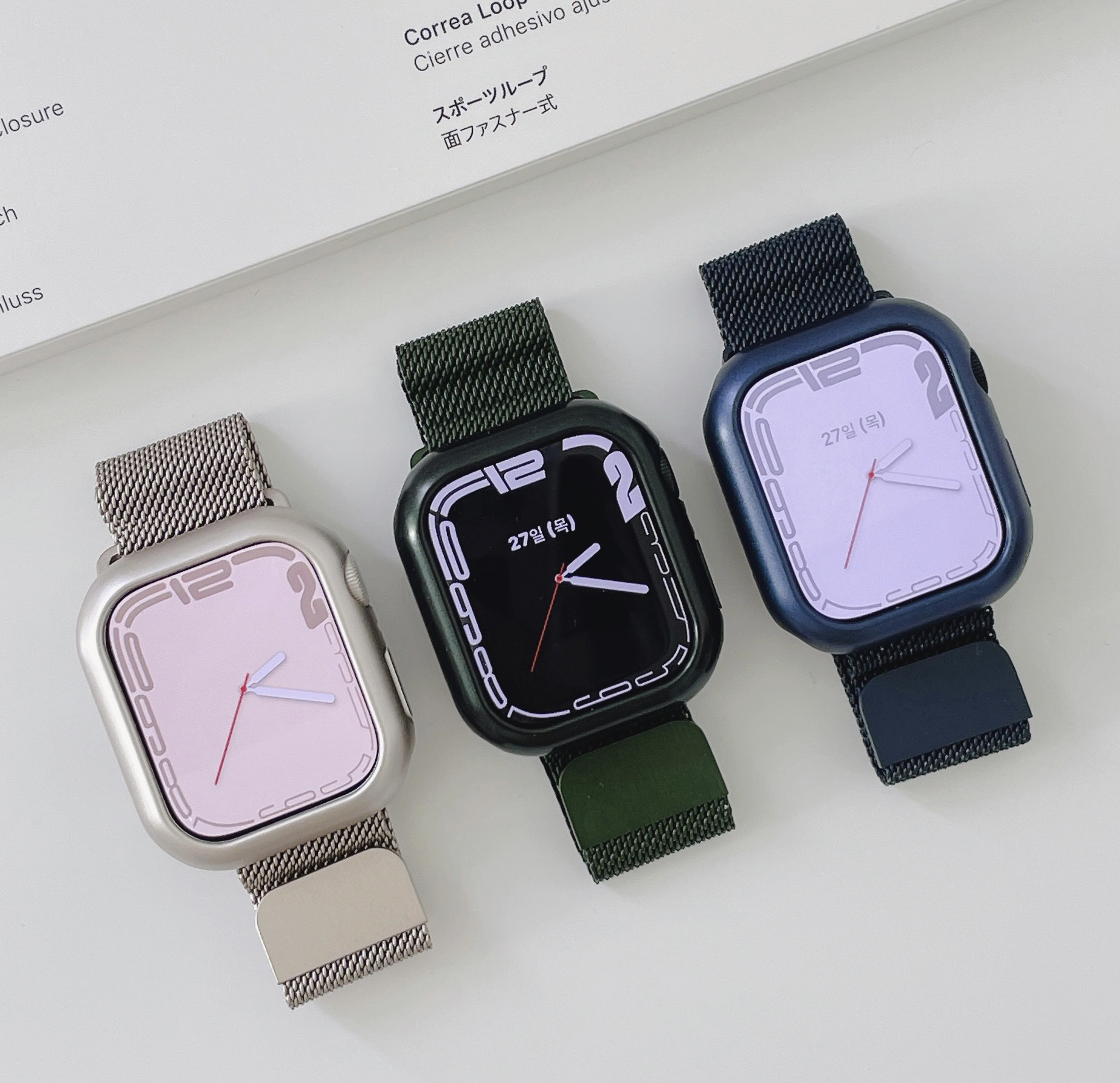 우먼스9999 애플워치 11 스트랩 밀레니즈루프 울트라 10 9 8 7 6 SE 5 4 3 2 1 호환 밴드 시계줄 제품 이미지